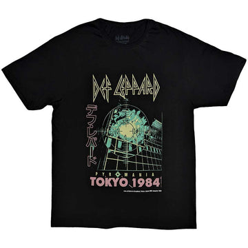 Def Leppard Unisex T-Shirt: Tokyo (Black)
