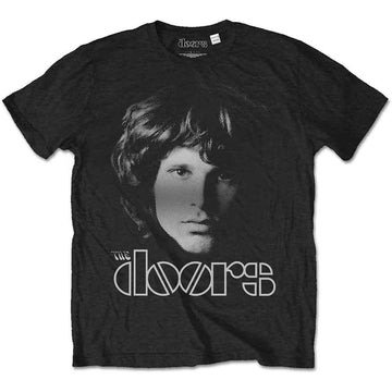 The Doors Unisex T-Shirt: Jim Halftone (Black)
