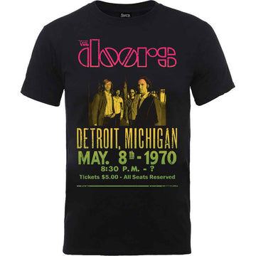 The Doors Unisex T-Shirt: Gradient Show Poster (Black)