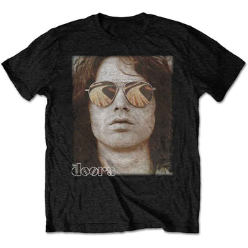The Doors Unisex T-Shirt: Jim Face (Black)
