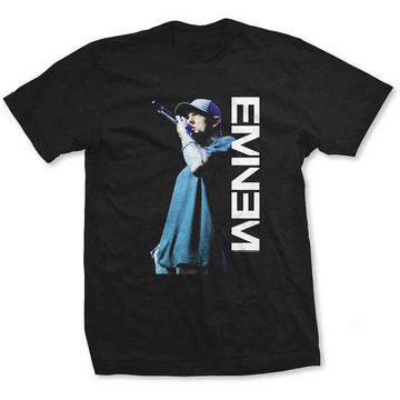 Eminem Unisex T-Shirt: Mic. Pose (Black)