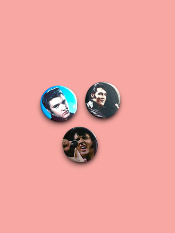 Elvis Presley - Set of 3 Button Badges - Badge