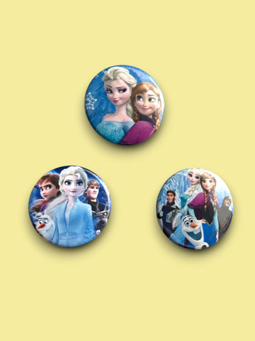 Frozen - Set of 3 Button Badges - Badge