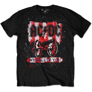 AC/DC Unisex T-Shirt: We Salute You Bold (Black)