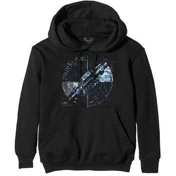 Pink Floyd Unisex Pullover Hoodie: Machine Greeting Blue (Black)
