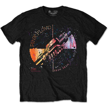 Pink Floyd Unisex T-Shirt: Machine Greeting Orange (Black)
