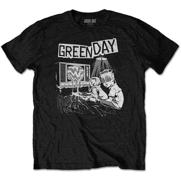 Green Day Unisex T-Shirt: TV Wasteland (Black)