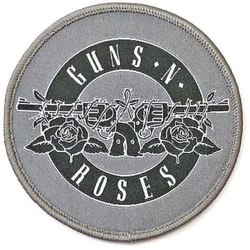 Guns N' Roses Circular Standard Patch: White Circle Logo