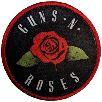 Guns N' Roses Circular Standard Patch: Rose