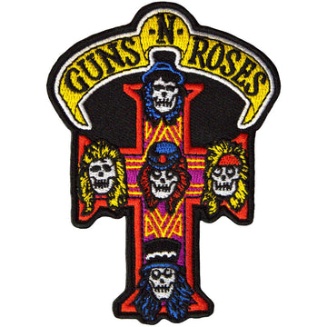 Guns N' Roses Standard Patch: Appetite For Destruction Cross
