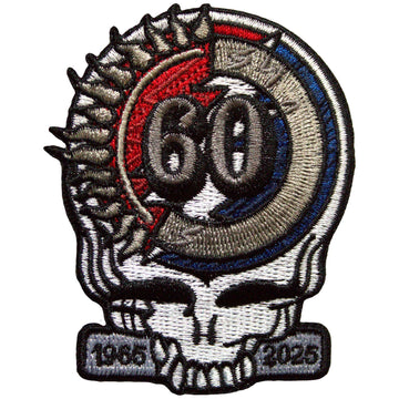 Grateful Dead Standard Patch: 60th Anniversary Skull