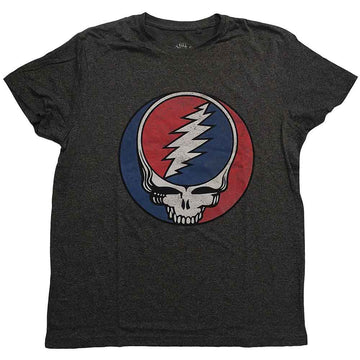 Grateful Dead Unisex T-Shirt: Steal Your Face Classic - Brindle