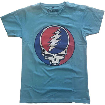 Grateful Dead Unisex T-Shirt: Steal Your Face Classic - Blue