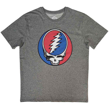 Grateful Dead Unisex T-Shirt: Steal Your Face Classic - Grey