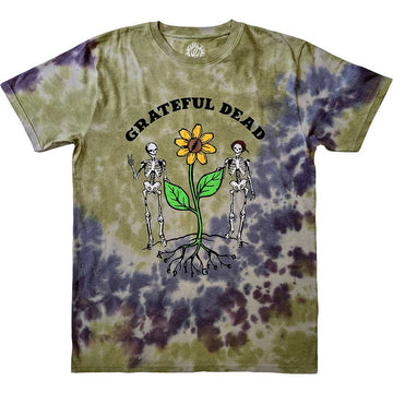 Grateful Dead Unisex T-Shirt: Keep It Green (Grey) (Wash Collection)