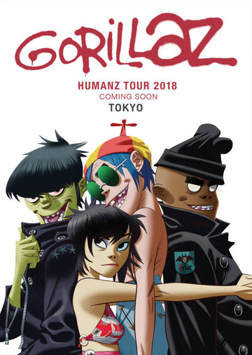 Gorillaz - Humanz Tour - Tokyo 2018 - Mini Poster
