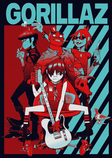 Gorillaz - R & B - Mini Poster