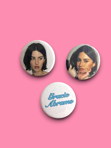 Gracie Abrams - Set of 3 Button Badges - Set B - Badge
