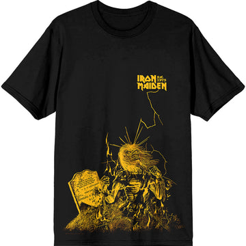Iron Maiden Unisex T-Shirt: Est.1975 Life After Death Lightning (Black)