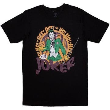 DC Comics Unisex T-Shirt: Hee Hee! Joker (Black)