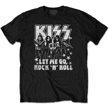 KISS Unisex T-Shirt: Let Me Go - Black