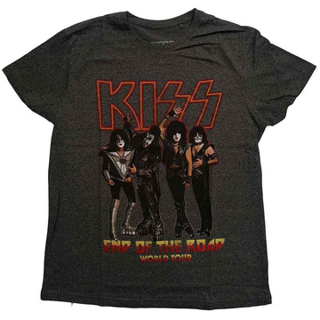 KISS Unisex T-Shirt: End of the Road Tour - Brindle