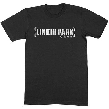 Linkin Park Unisex T-Shirt: Bracket Logo - Black