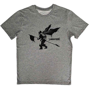 Linkin Park Unisex T-Shirt: Street Soldier - Grey