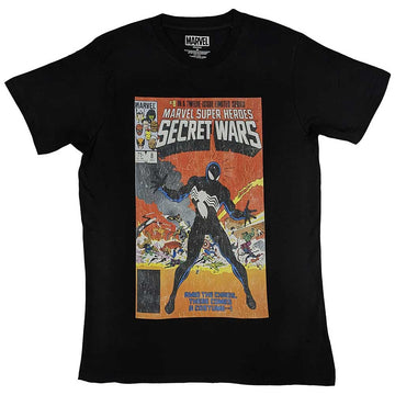 Marvel Comics Unisex T-Shirt: Spiderman Secret Wars Vintage (Black)