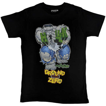 Marvel Comics Unisex T-Shirt: Hulk Ground Zero (Black)
