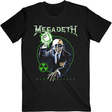 Megadeth Unisex T-Shirt: Vic Target Rust In Peace Anniversary - Black