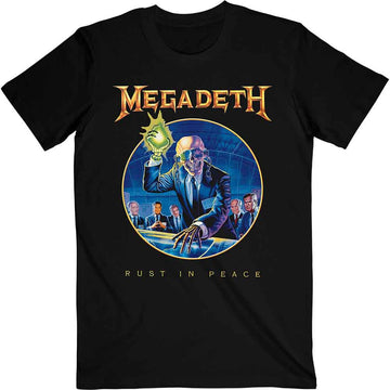 Megadeth Unisex T-Shirt: Rust In Peace Anniversary - Black