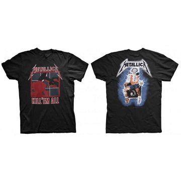 Metallica Unisex T-Shirt: Kill 'Em All (Black) (Back Print)