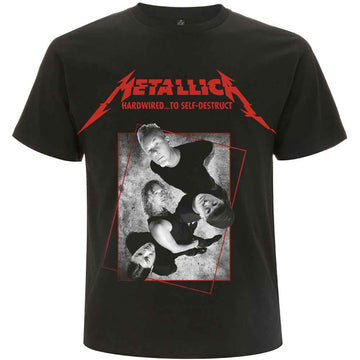 Metallica Unisex T-Shirt: Hardwired Band Concrete (Black)