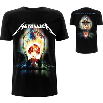Metallica Unisex T-Shirt: Exploded (Black) (Back Print)