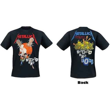 Metallica Unisex T-Shirt: Damage Inc (Black) (Back Print)