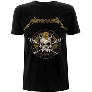 Metallica Unisex T-Shirt: Scary Guy Seal (Black)