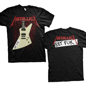 Metallica Unisex T-Shirt: Eet Fuk (Black) (Back Print)