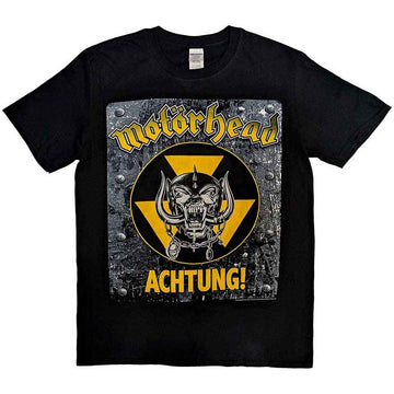 Motorhead Unisex T-Shirt: Achtung! (Black)
