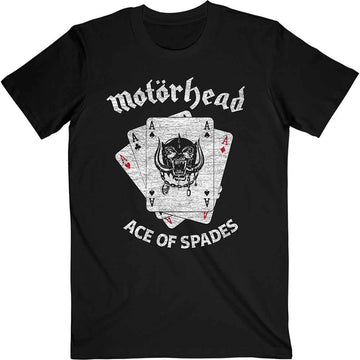 Motorhead Unisex T-Shirt: Flat War Pig Aces - Black
