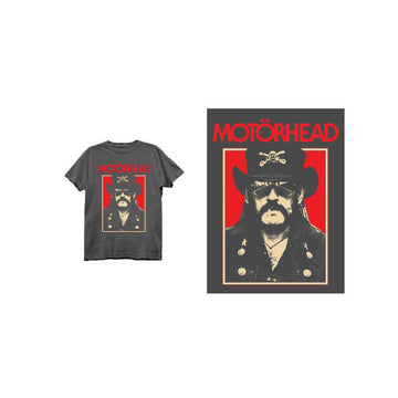 Motorhead Unisex T-Shirt: Lemmy RJ - Charcoal Grey