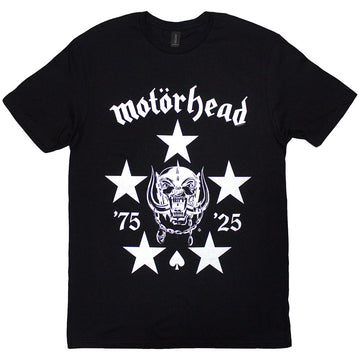 Motorhead Unisex T-Shirt: 50 Years BMG Logo (Black)