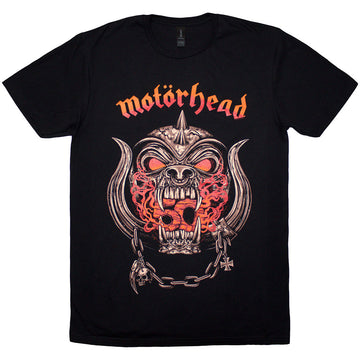 Motorhead Unisex T-Shirt: 50 Years Warpig Red Gradient (Black)