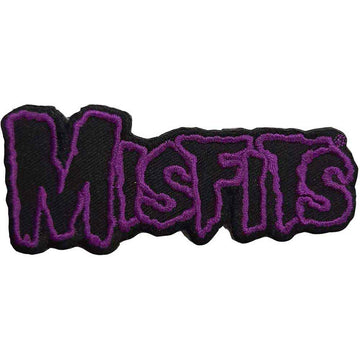 Misfits Standard Patch: Purple Border Logo