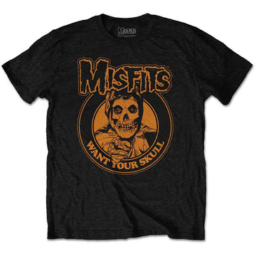 Misfits Unisex T-Shirt: Want Your Skull - Black