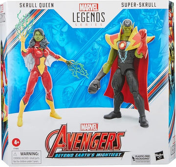 Marvel Legends Series - Skrull Queen and Super Skrull - 15cm Action Figures by Hasbro