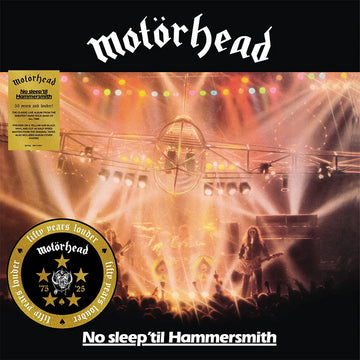 Motörhead - No Sleep ’Til Hammersmith (50th Anniversary Edition w/ Poster) - LP - Yellow & Black Vinyl