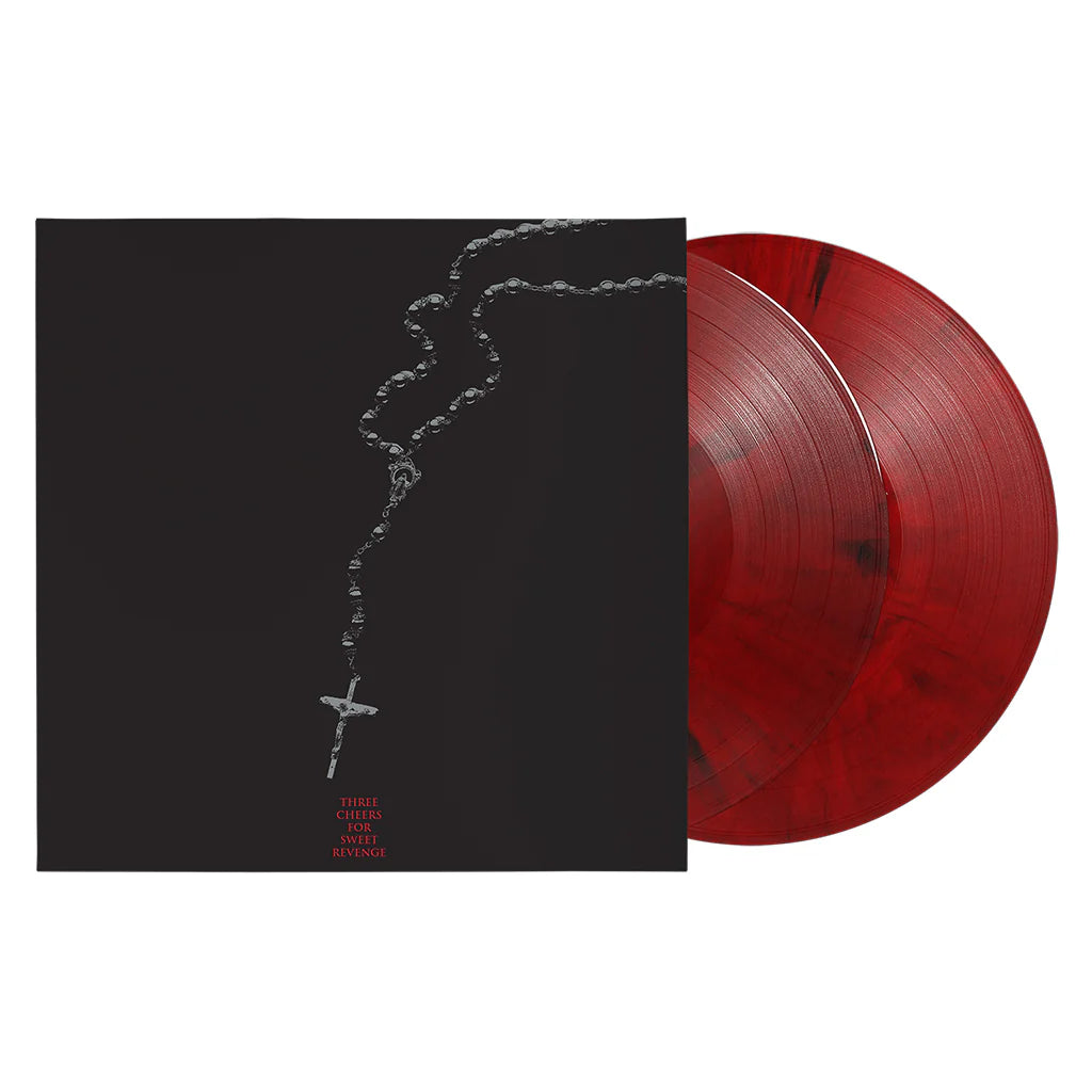 My Chemical Romance - Three Cheers For Sweet Revenge (Deluxe Expanded Edition w/ Etching) - 2LP - Red & Black Marbled Vinyl