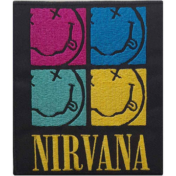 Nirvana Standard Patch: Happy Face Squares