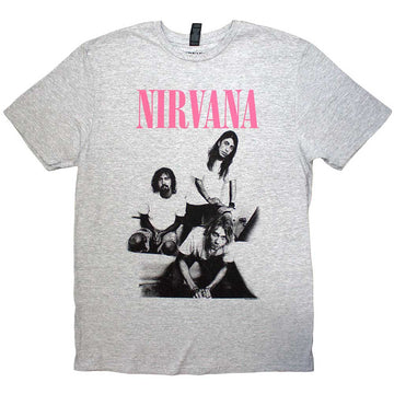 Nirvana Unisex T-Shirt: Bathroom Photo (Grey)